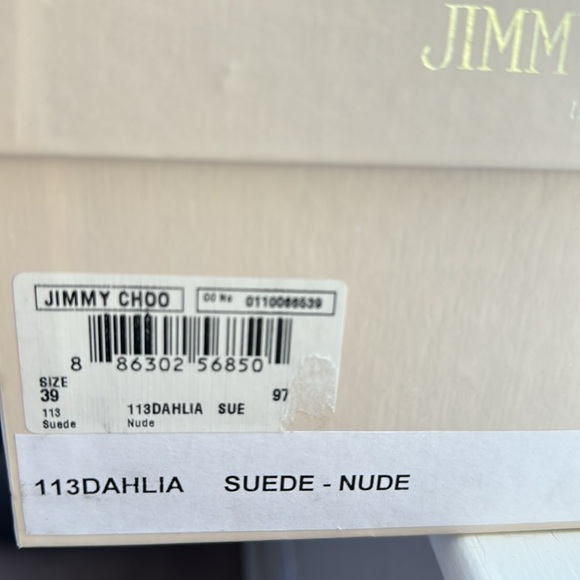 Jimmy Choo Dahlia Suede Nude size 39 - Picture 2 of 6